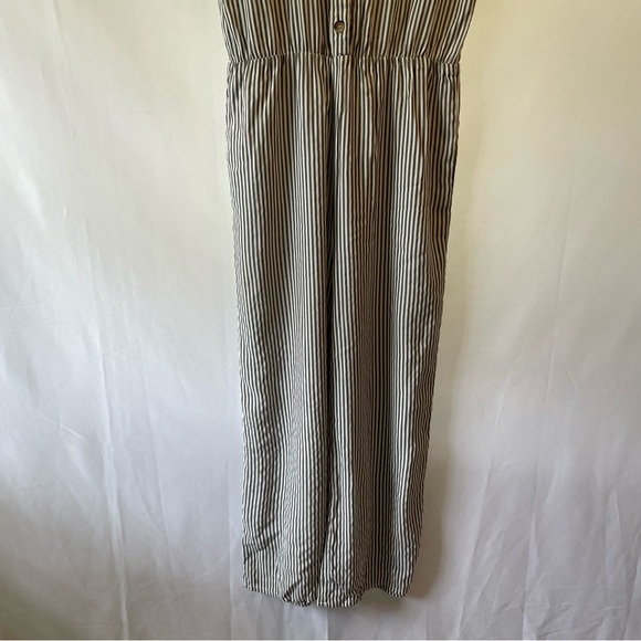 Carly Jean Los Angeles CJLA Grey Striped Brighton Jumpsuit Small - Picture 11 of 15